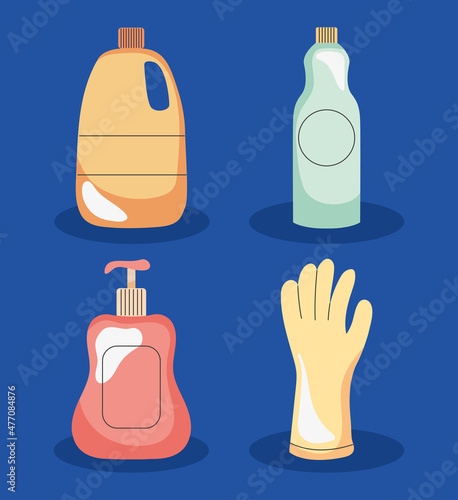 cleaning supplies set