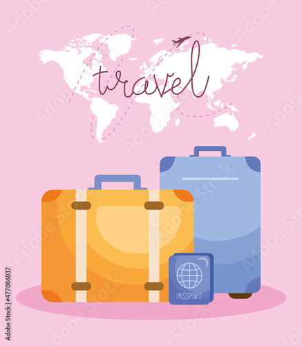 world travel illustration