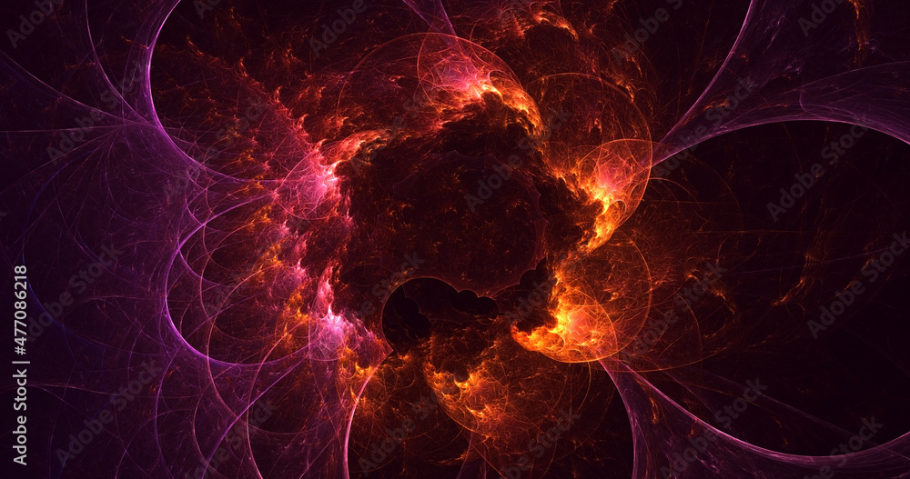 3D rendering abstract multicolor fractal light background 3D rendering abstract multicolor fractal light background