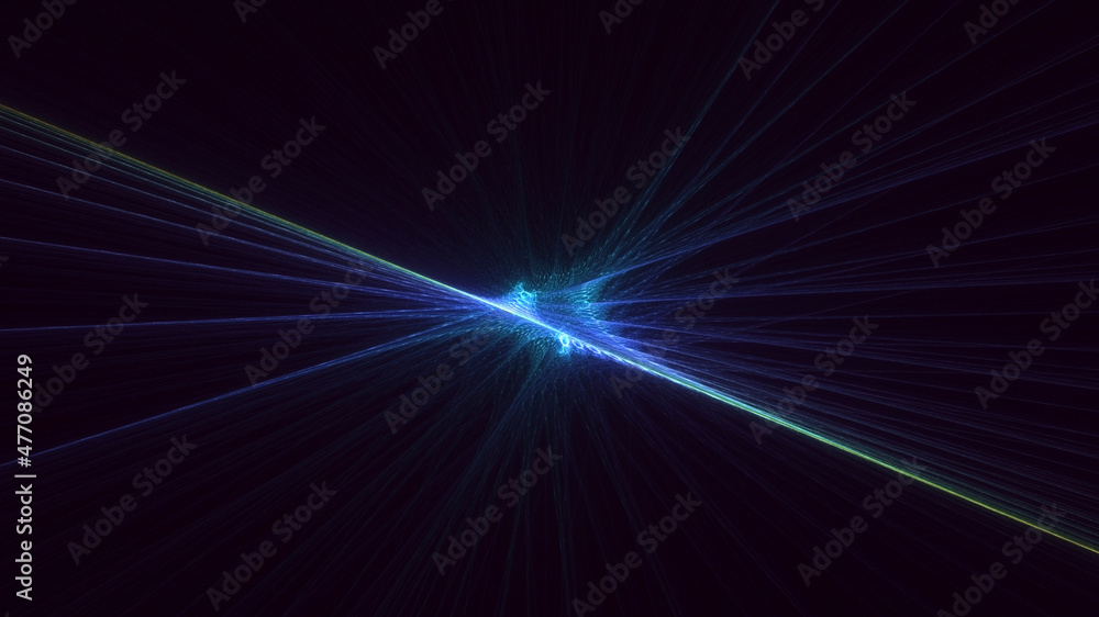 3D rendering abstract blue fractal light background 3D rendering abstract blue fractal light background