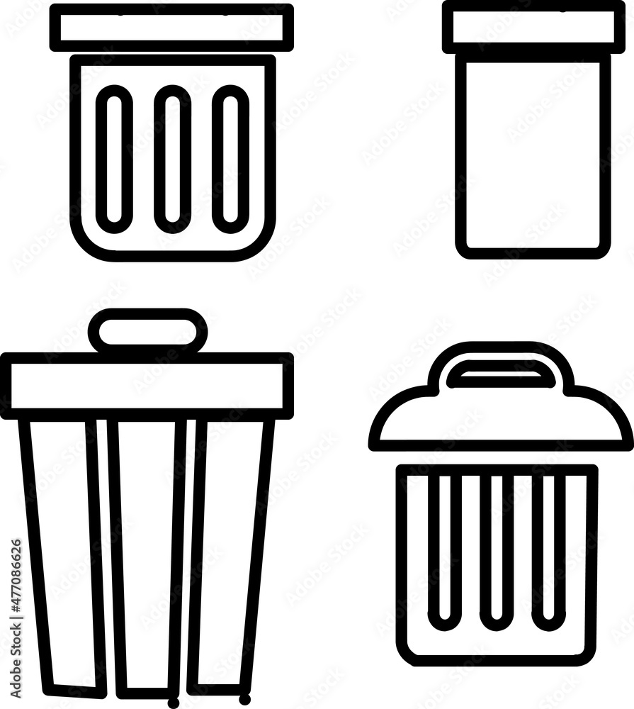 simple Recycle icons illustration outline design on white background..eps simple Recycle icons illustration outline design on white background..eps