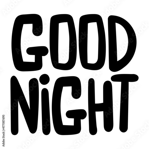 Good Night typography