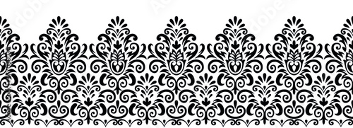 Traditional seamless Asian border design