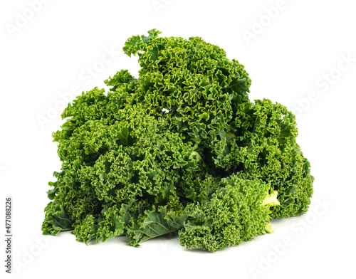 Kale leaf salad vegetable isolated