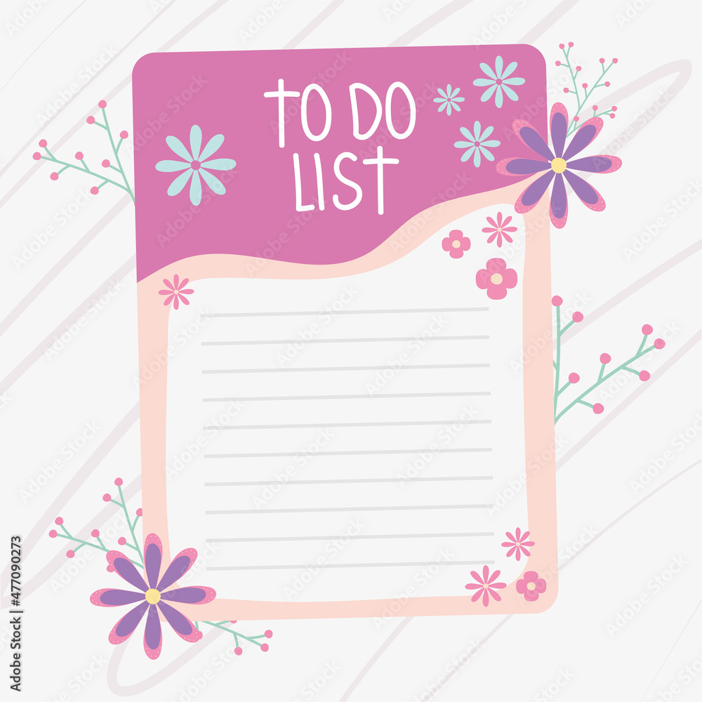 to do list page to do list page