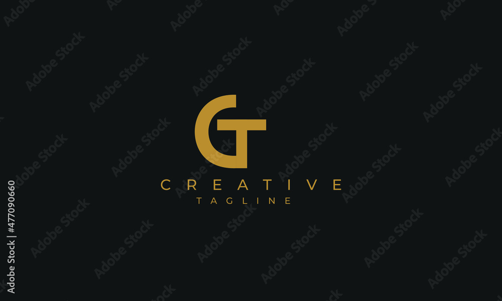 CT is creative logo with two color and classic design. CT is creative logo with two color and classic design.