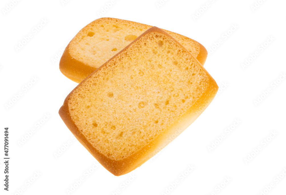 small croutons isolated