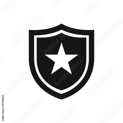Police badge icon design vector illustration