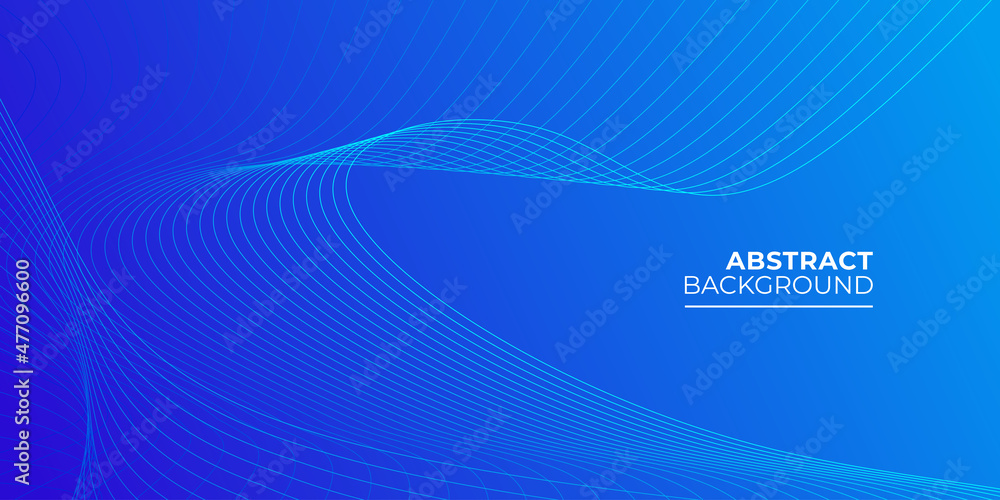 Modern abstract blue background with wavy lines Modern abstract blue background with wavy lines