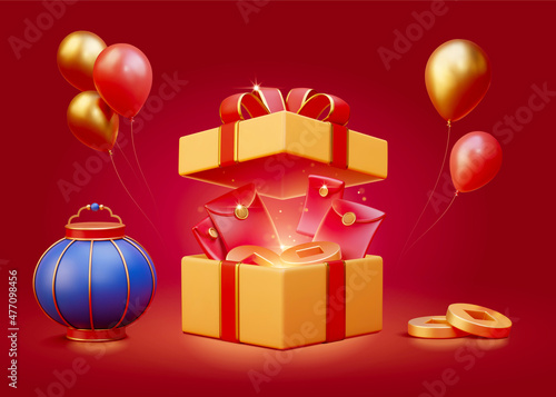 3d CNY holiday element collection
