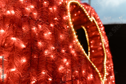 red christmas lights