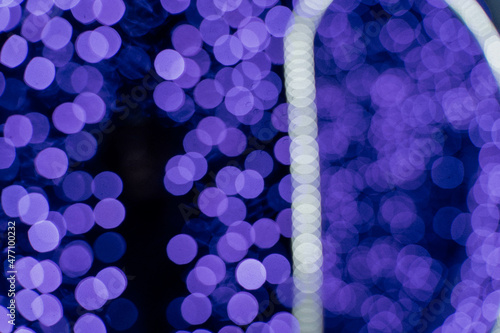 Blue christmas light background