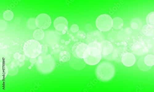 Colorful green Bokeh. Abstract Background 