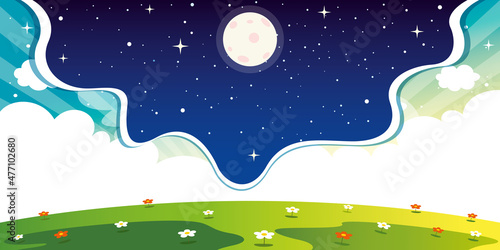 Abstract Concept Of Day And Night