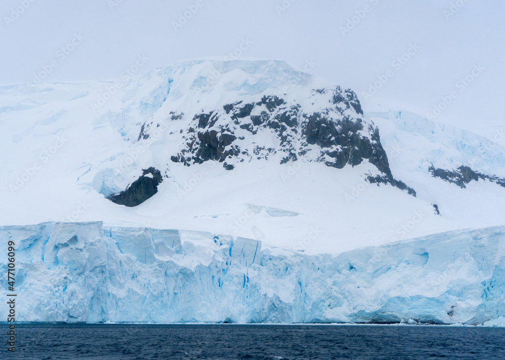 Glacier and mountains in Antarctica