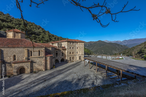 Santo Toribio de Liebana. A Monastery in Spain on the Camino Lebaniego. A World Heritage Site.  photo