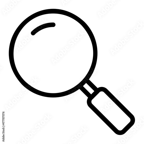 loupe line icon