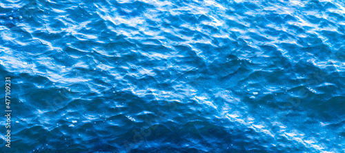 Fotografia The bright blue sea floor or perhaps canals and pools can be used as background images for aquatic and fishery-related or perhaps flood-related tasks