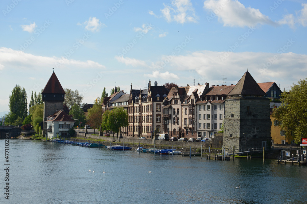 Konstanz am Bodensee, Altstadt mit Seerhein