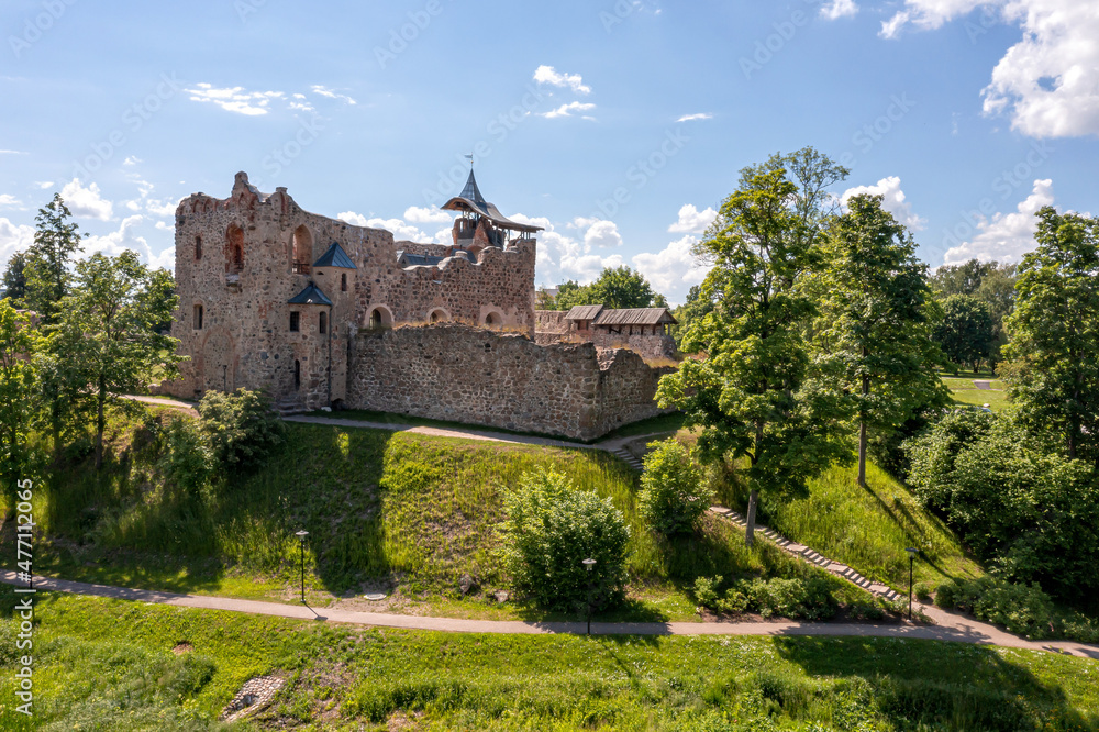 Dobele castle ruins (XIV) on XVI century, Dobele, Latvia