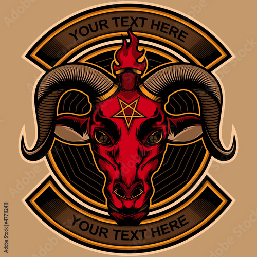 baphomet goat head logo