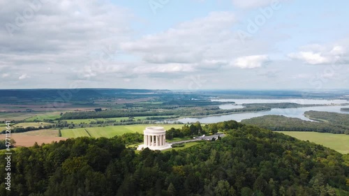 Monument of the Montsec Butte to the glory of the American soldiers in the Meuse in France photo