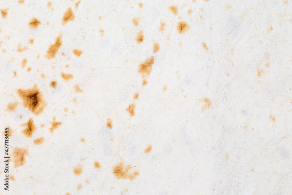 Surface of thin flat unleavened breads, top view Surface of thin flat unleavened breads, top view