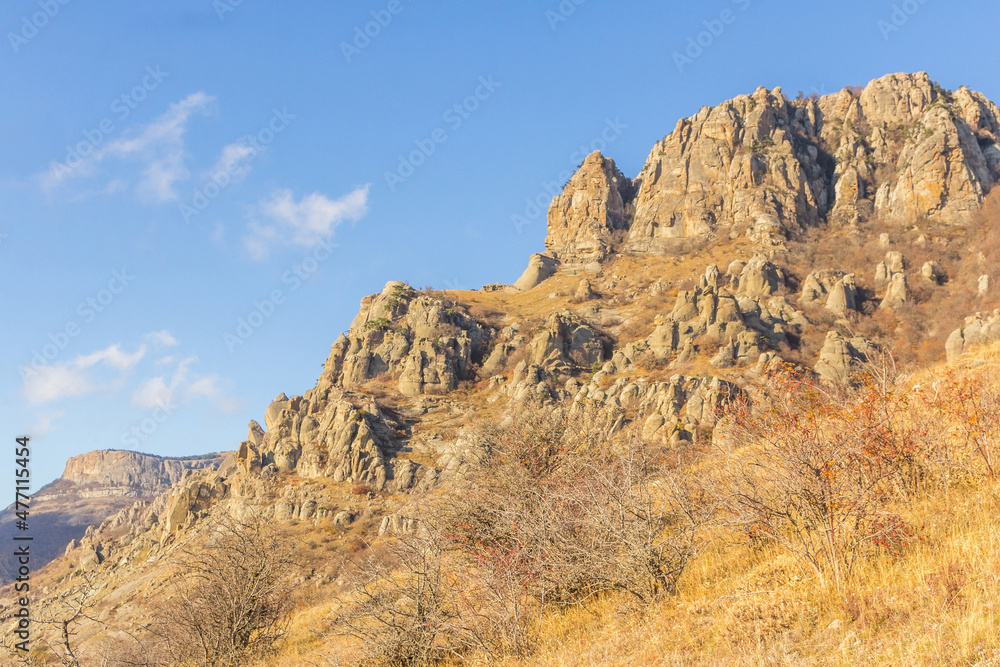 South Demerdzhi slope on a sunny day