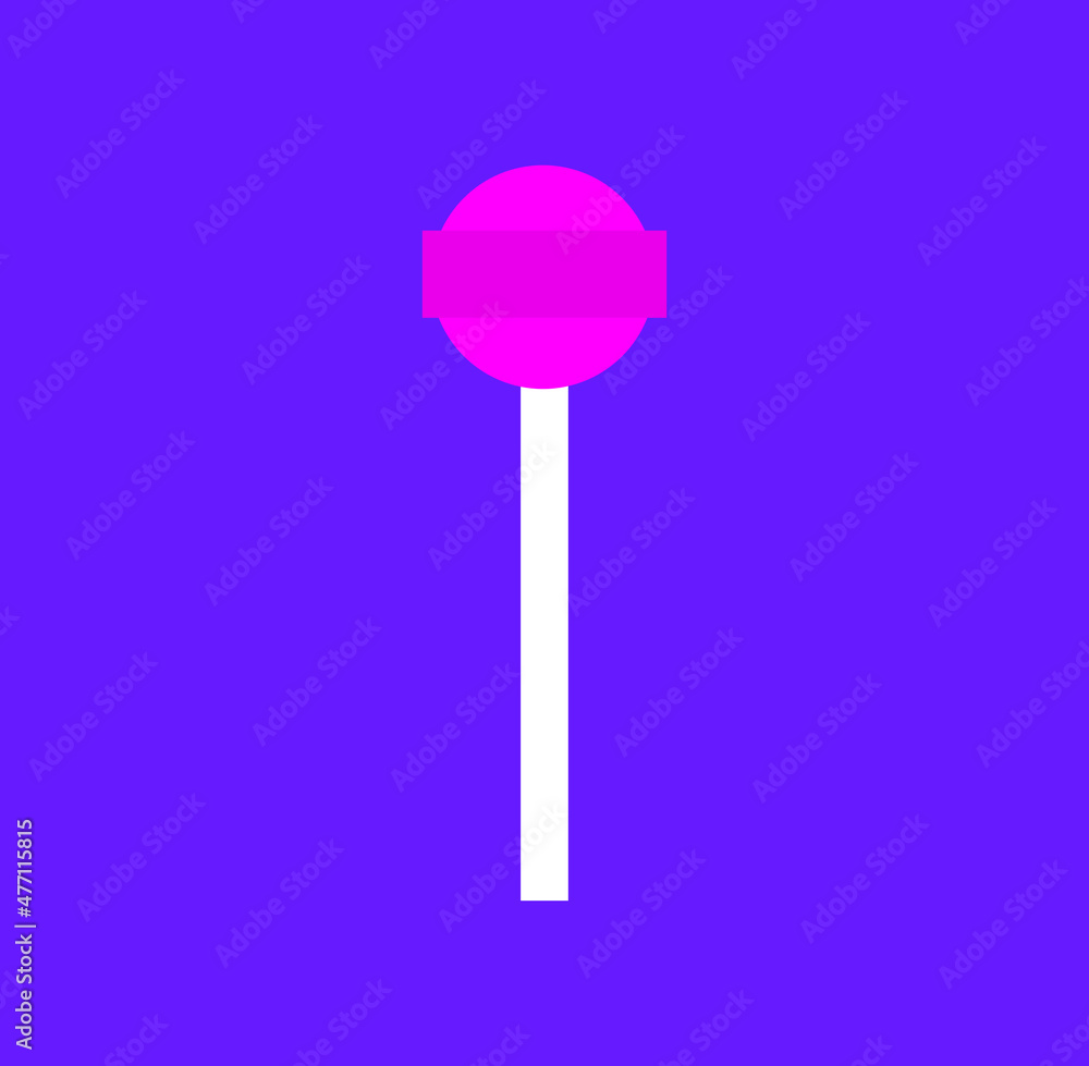 lollipop on a blue background, vector illustration lollipop on a blue background, vector illustration