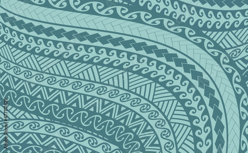 polynesian maori pattern vector illustration wallpaper tile tatto design wave tribal green 문신도안 건대타투 마오리