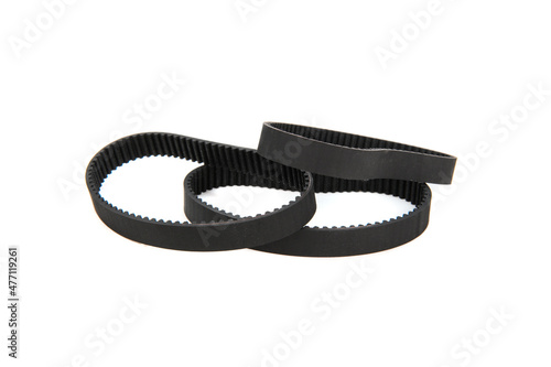 A set of toothed rubber belts for power tools