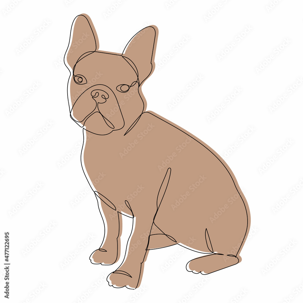 dog sitting sketch, outline, vector, isolated dog sitting sketch, outline, vector, isolated