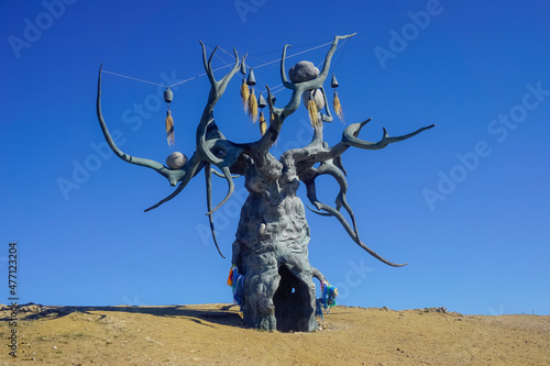 Bronze tree Keeper of Baikal photo
