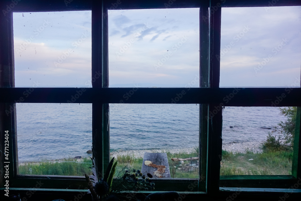 Fototapeta premium View from the window to Lake Baikal