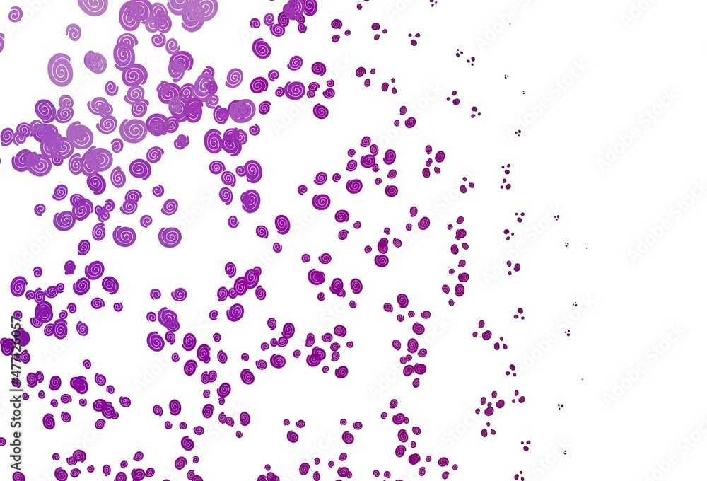 Light Purple vector pattern with bent ribbons. Light Purple vector pattern with bent ribbons.