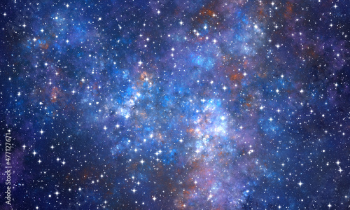 background with stars and clouds