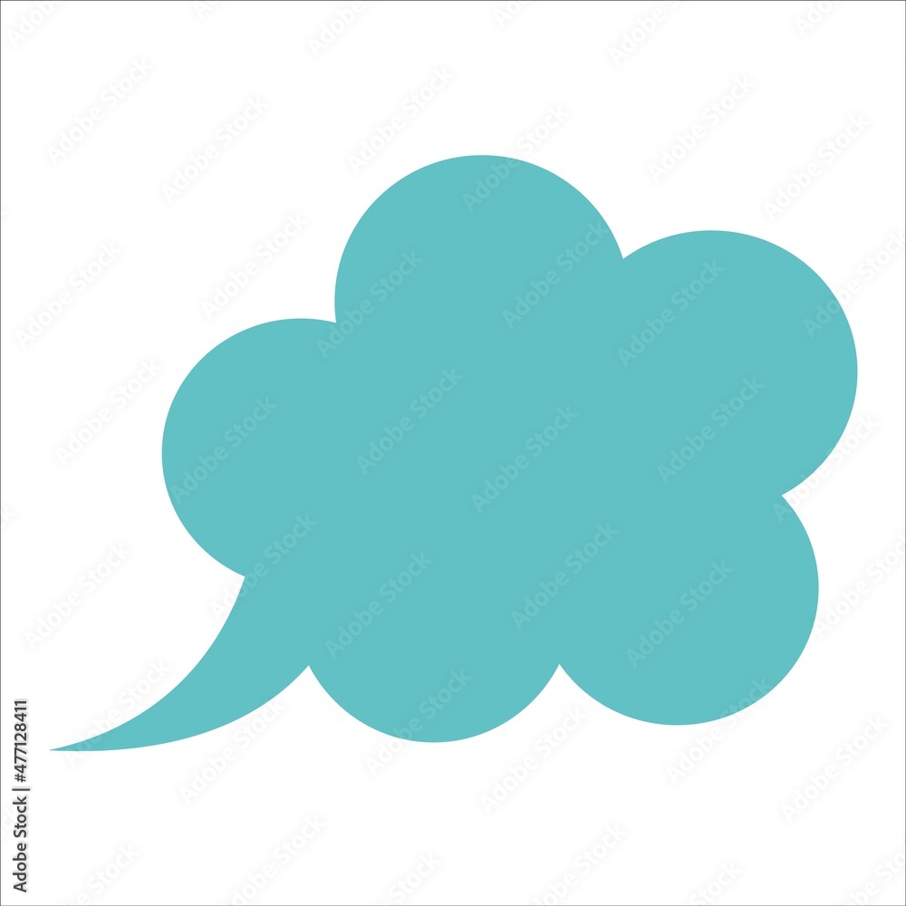 Speech bubbles in blue on white background. Empty blank of different shapes for text and chat messages. Stock vector illustration. Speech bubbles in blue on white background. Empty blank of different shapes for text and chat messages. Stock vector illustration.