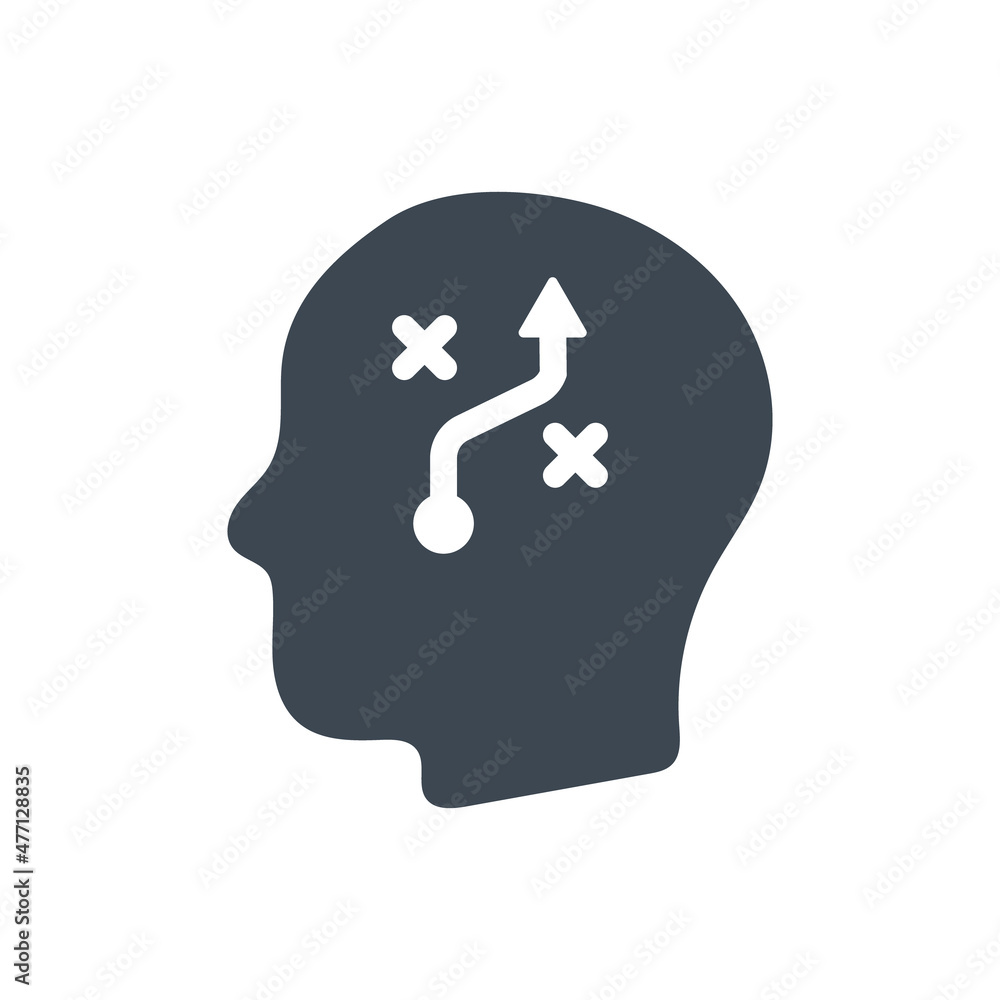 Planning strategy thinking icon Planning strategy thinking icon