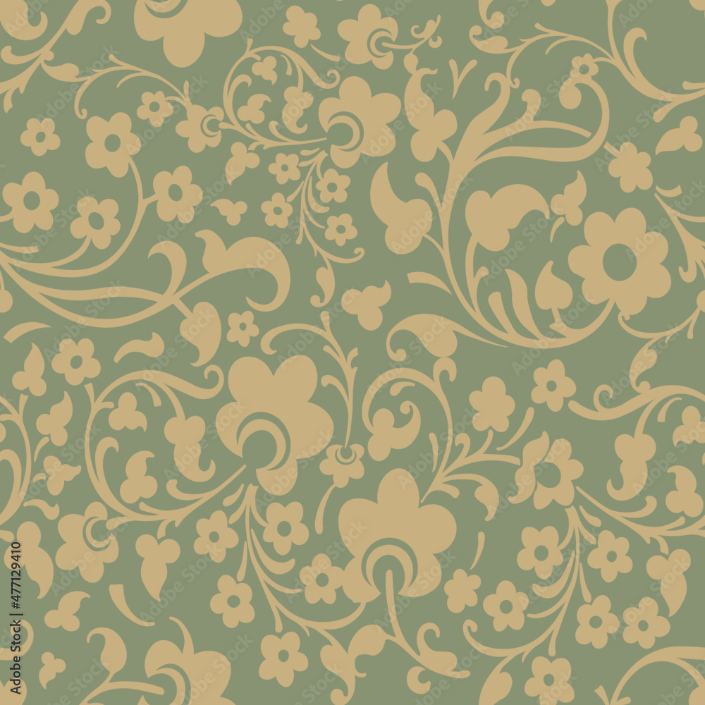Mockup seamless pattern in medieval style