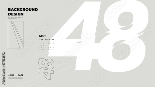 Abstract homepage background. Minimal illustration. Chopped, cut, glitch, broken type, lite composition.