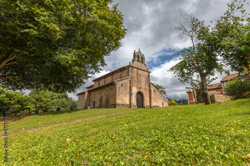 Church of San Salvador de Priesca. A world Heritage on the Camino del Norte 