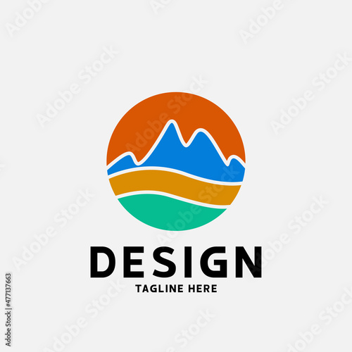 Outdoor Adventure logo vector graphic creative symbol, illustration design