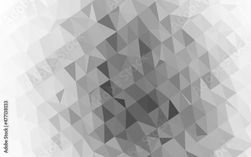 Fototapeta Naklejka Na Ścianę i Meble -  Light Silver, Gray vector polygon abstract layout.