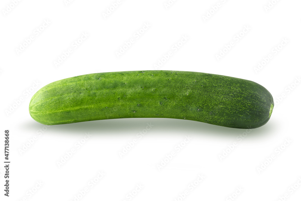 Fresh Green Cucumber isolated over white background Fresh Green Cucumber isolated over white background