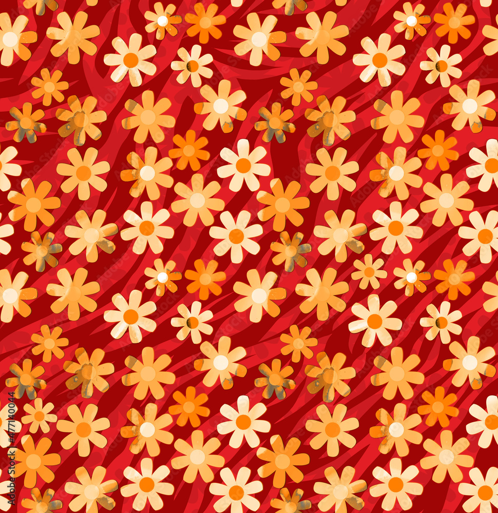 Abstract Colorful Doodle Style Elegant Hand Drawn Flowers Zebra Background Stylish Trendy Colors Seamless Pattern Abstract Colorful Doodle Style Elegant Hand Drawn Flowers Zebra Background Stylish Trendy Colors Seamless Pattern