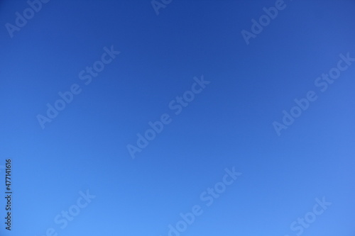 Beautiful clear blue sky deep atmosphere gradient background texture