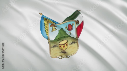 Hidalgo - Mexican State Waving Flag