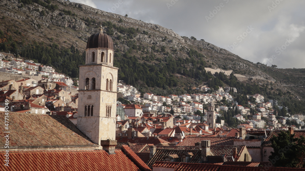 view of the town in dubrovnik, croatia