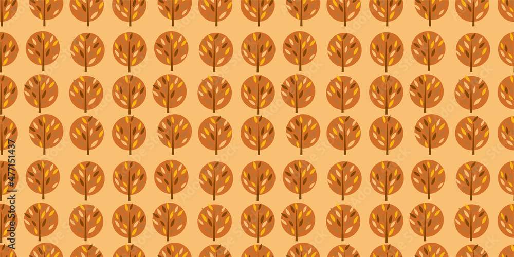 Tree background. Seamless pattern.Vector. 木々のパターン Tree background. Seamless pattern.Vector. 木々のパターン