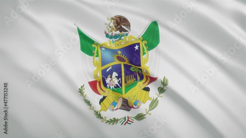 Queretaro - Mexican State Waving Flag